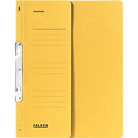 FALKEN Einhakhefter, DIN A4, halber Deckel, 1 Stück, gelb