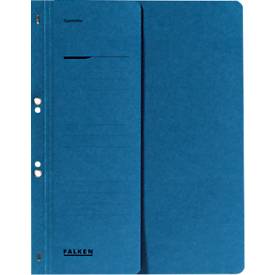 FALKEN Ösenhefter, für DIN-A4, halber Deckel, 1 Stück, blau