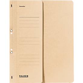 FALKEN Ösenhefter, für DIN-A4, halber Deckel, 1 Stück, chamois