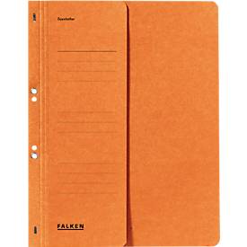FALKEN Ösenhefter, für DIN-A4, halber Deckel, 1 Stück, orange