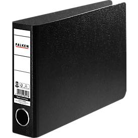Falken Ordner, A5 quer, Rückenbreite 50 mm, Hartpappe, schwarz