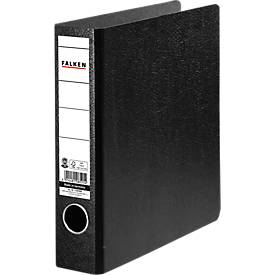 Falken Ordner, DIN A5 hoch, schwarz, Rückenbreite 50 mm