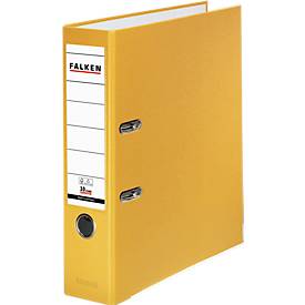 Falken PP-Color Ordner, DIN A4, Rückenbreite 80 mm, 1 Stück, gelb