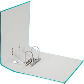 Falken PP-Color Ordner, DIN A4, Rückenbreite 80 mm, 1 Stück, türkis