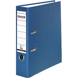 Falken PP-Color Ordner, DIN A4, Rückenbreite 80 mm, 20 Stück, blau