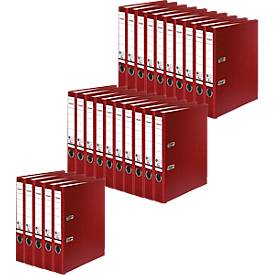 FALKEN Recycolor Ordner, DIN A4, Rückenbreite 50 mm, 25 Stück, bordeaux