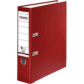 FALKEN Recycolor Ordner, DIN A4, Rückenbreite 80 mm, bordeaux