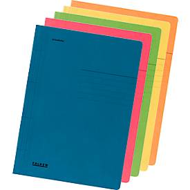 FALKEN Schnellhefter, für DIN A4, Karton, 10 Stück, farblich sortiert