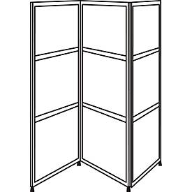 Falt-Stellwand, ESG Klarglas