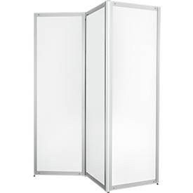 Falt-Stellwand, Metall weiß, magnethaftend