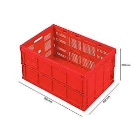 Faltbox im EURO-Maß FK 643-61, ohne Deckel, 60 l