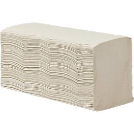Falthandtücher, 2-lagig, Zick-Zack, naturweiß, 3750 Blatt