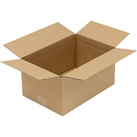 Faltkarton 1- u. 2-wellig, Wellpappe, versch. Formate, braun, optimiert auf Europalettenmaß