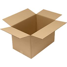 Faltkarton 1- u. 2-wellig, Wellpappe, versch. Formate, braun, optimiert auf Europalettenmaß