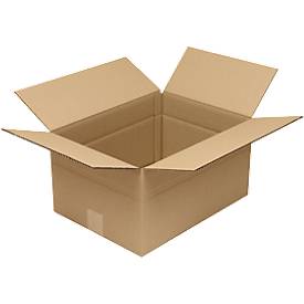Faltkarton 1-wellig, Wellpappe, braun, optimiert auf Europalettenmaß, 390 x 290 mm