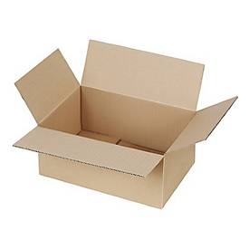 Faltkartons, 1-wellig, Feinwelle, B 215 x T 155 x H 135 mm, braun, 20 Stück
