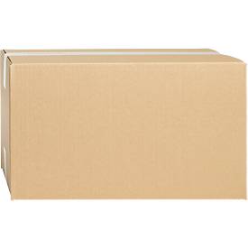 Faltkartons, 1-wellig, Feinwelle, B 350 x T 250 x H 200 mm, braun, 20 Stück