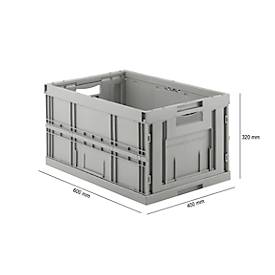 Faltkasten im EURO-Maß FK 6320, 64 l, grau