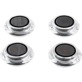 Farb-Design-Magnete, 4 St., schwarz