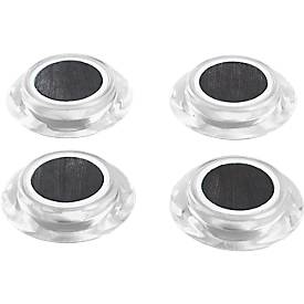 Farb-Design-Magnete, 4 St., weiß