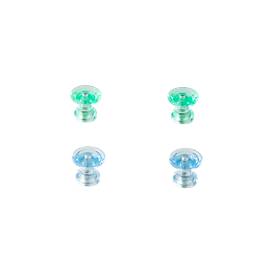 Farb-Design-Magnete, 4 Stück, aus transparentem Kunststoff