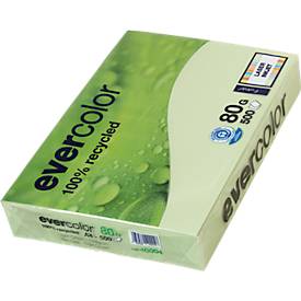 Farbiges Kopierpapier EVERCOLOR, DIN A4, 80 g/m², hellblau, 1 Paket = 500 Blatt