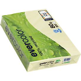 Farbiges Kopierpapier EVERCOLOR, DIN A4, 80 g/m², hellgelb, 1 Paket = 500 Blatt