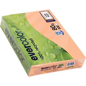 Farbiges Kopierpapier EVERCOLOR, DIN A4, 80 g/m², lachsrosa, 1 Paket = 500 Blatt