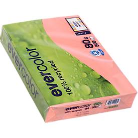 Farbiges Kopierpapier EVERCOLOR, DIN A4, 80 g/m², rosa, 1 Paket = 500 Blatt