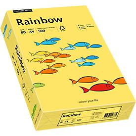 Farbiges Kopierpapier Mondi Rainbow, DIN A4, 80 g/m², gelb, 1 Paket = 500 Blatt