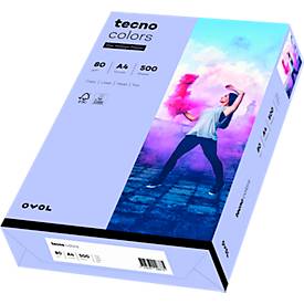 Farbiges Kopierpapier tecno colors, DIN A4, 80 g/m², violett, 500 Blatt