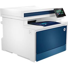Farblaser-Multifunktionsdrucker HP Color LaserJet Pro MFP 4302fdw, 4-in-1, USB/LAN/WLAN, Auto-Duplex, Mobildruck, bis A4, inkl. 4 Tonerkartuschen