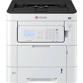 Farblaserdrucker Kyocera ECOSYS PA3500cx/Plus, LCD-Bedienfeld, 35 S./Min., 1.200 × 1.200 dpi, bis A4, Duplexdruck, weiß