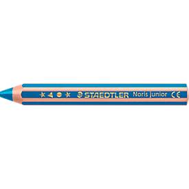 Farbstift Staedtler Noris junior, 3 in 1, Kartonetui, 6 sortierte Farben + Spitzer