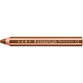 Farbstift Staedtler Noris junior, 3 in 1, Kartonetui, 6 sortierte Farben + Spitzer