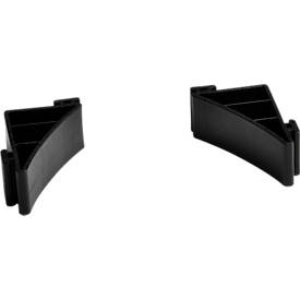 Fasshalterung für Aluminium Sackkarre EX-GH150, rund, 2-teilig, L 76 x B 32 mm, schwarz