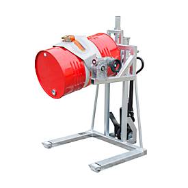 Fassheberoller BAUER FHR 600 F, Stahl, 360° Drehbereich, für Fässer bis 220 l, B 1125 x T 1200 x H 1330 mm, verzinkt