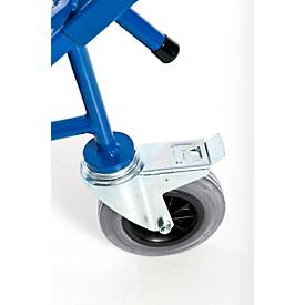 Fasskarre mit Stützrad, 1600 x 700 mm, Luft