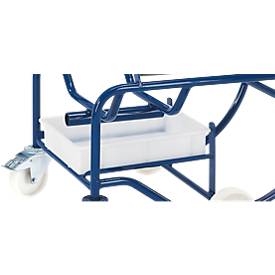 Fasskipper für 200-Liter-Fass, mit 4 Rollen, Wanne 10 Liter