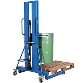 Fasslifter asecos, mit Fusspumpe, für 200 I-Stahlfässer, Traglast 300 kg, verschiedene Ausführungen