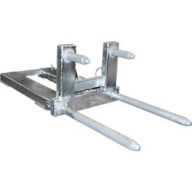 Fasswender Bauer Typ FW-I, für 200 l Fässer, 300 kg, Kippvorgang per Seilzug, Stapleraufnahme, Stahl feuerverzinkt