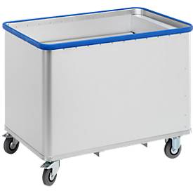 Federbodenwagen aus eloxiertem Aluminium, Tragkraft bis 130 kg, Volumen 380 l