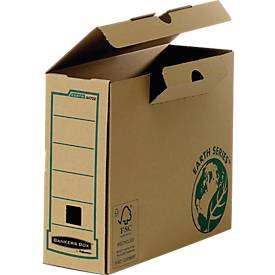 Fellowes Archivschachtel Bankers Box® Earth, DIN A4, Rückenbreite 100 mm, 20 St