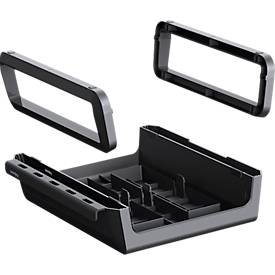 Fellowes Breyta™ Monitorständer, 3-stufig höhenverstellbar, B 354 x T 304 x H 82-151 mm, 100% Recycling-Kunststoff, schwarz