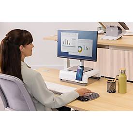 Fellowes Breyta Monitorstand, weiß, höhenverstellbar