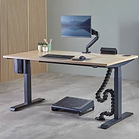 Fellowes CPU Halterung, verstellbar, bis 15 kg, offenes Rahmendesign, Stahl, schwarz