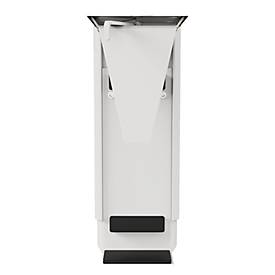 Fellowes CPU Halterung, verstellbar, bis 15 kg, offenes Rahmendesign, Stahl, weiß