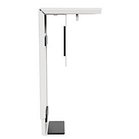 Fellowes CPU Halterung, verstellbar, bis 15 kg, offenes Rahmendesign, Stahl, weiß