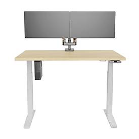 Fellowes CPU Halterung, verstellbar, bis 15 kg, offenes Rahmendesign, Stahl, weiß