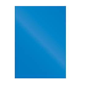 Fellowes Deckblatt Chromolux, Karton, DIN A4, für Draht- und Plastikbindemaschinen, blau, 250g, 100 Stück